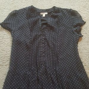 black polka dot dress